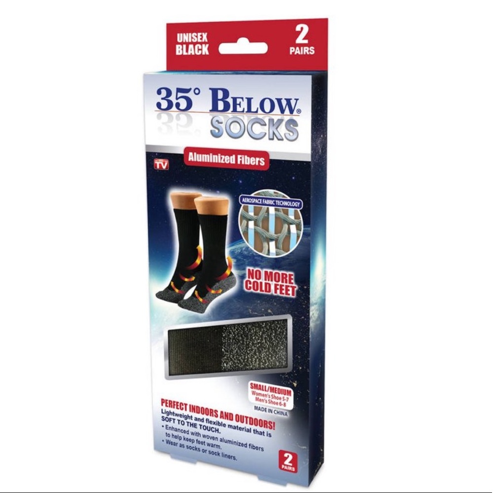 COPY - NIB 35 Degrees Below Socks 2 Pairs Women’s Small/Medium